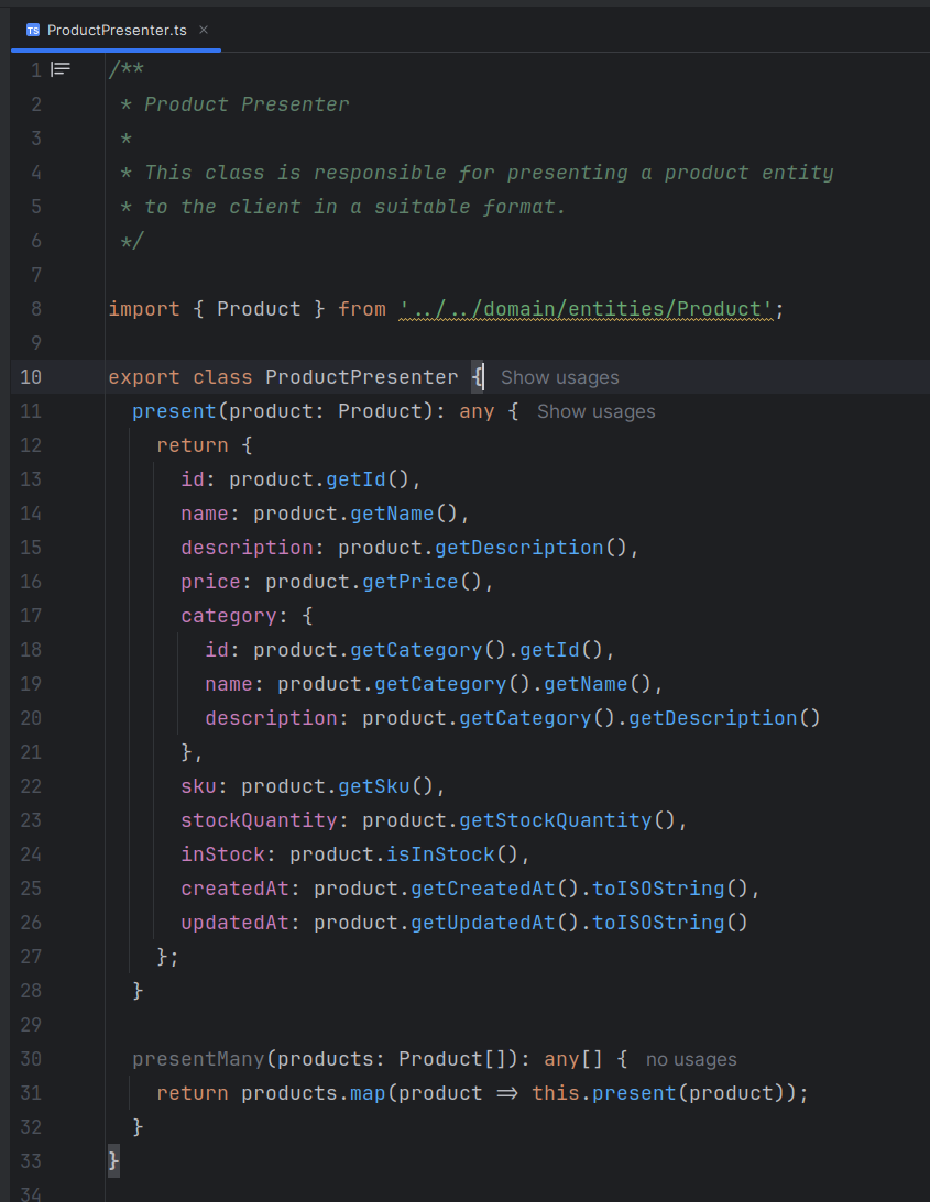 ProductPresenter